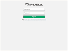 Tablet Screenshot of members.puba.com